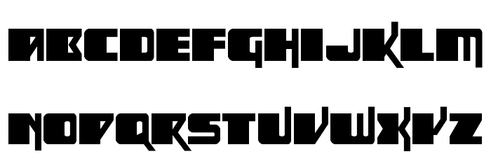 Space Runner Font Litere mari
