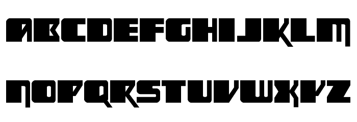 Space Runner Font LOWERCASE