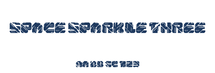 Space Sparkle Three Font Preview