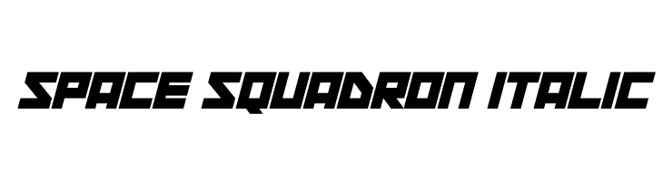 Space Squadron Italic  フリーフォントのダウンロード