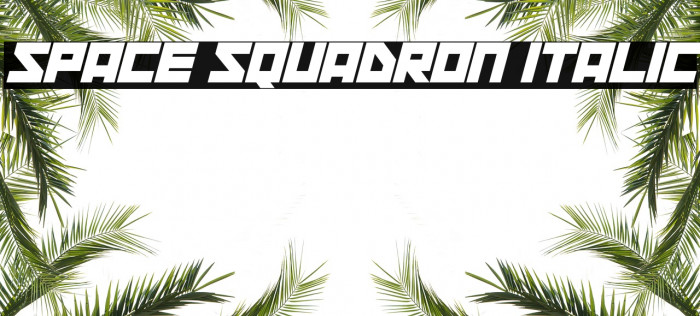 Space Squadron Italic Font examples