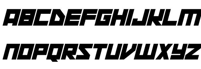 Space Squadron Italic Font LOWERCASE