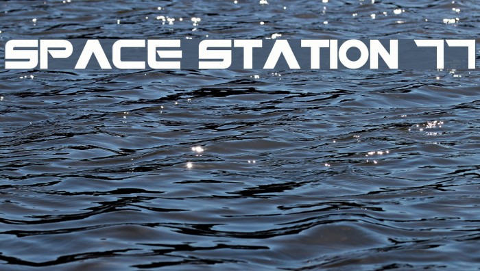 Space Station 77 Font examples