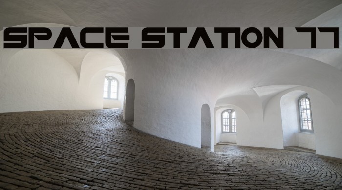 Space Station 77 Font examples