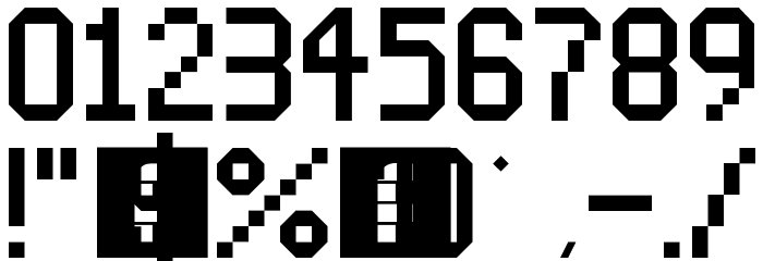 Space Theme Regular Font OTHER CHARS