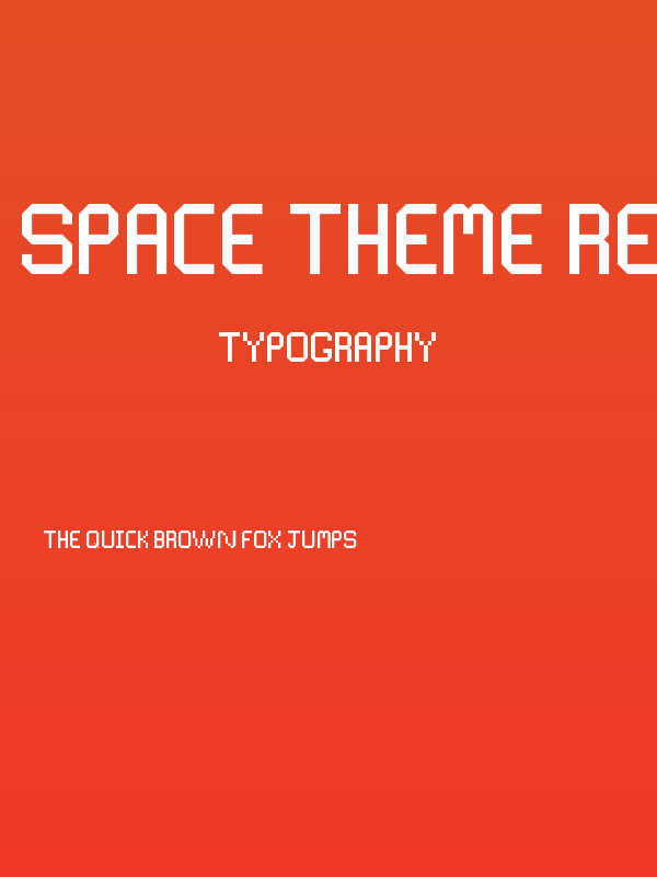 Space Theme Regular Poster