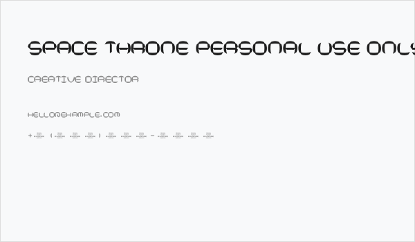 Space Throne PERSONAL USE ONLY Medium Business Card