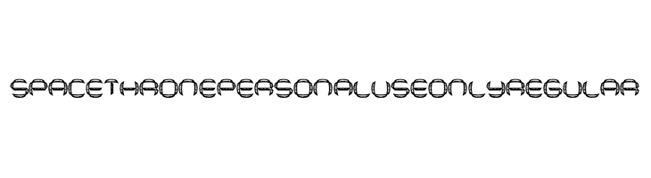 Space Throne PERSONAL USE ONLY Regular  Frei Schriftart Herunterladen