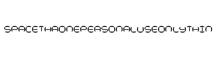 Space Throne PERSONAL USE ONLY Thin  免费字体下载