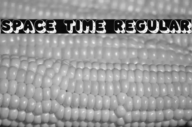 Space Time Regular Font examples