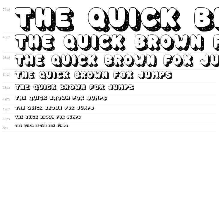 Space Time Regular Waterfall