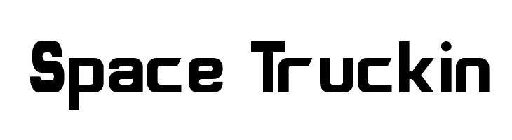 Space Truckin  Frei Schriftart Herunterladen
