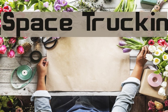 Space Truckin Font examples