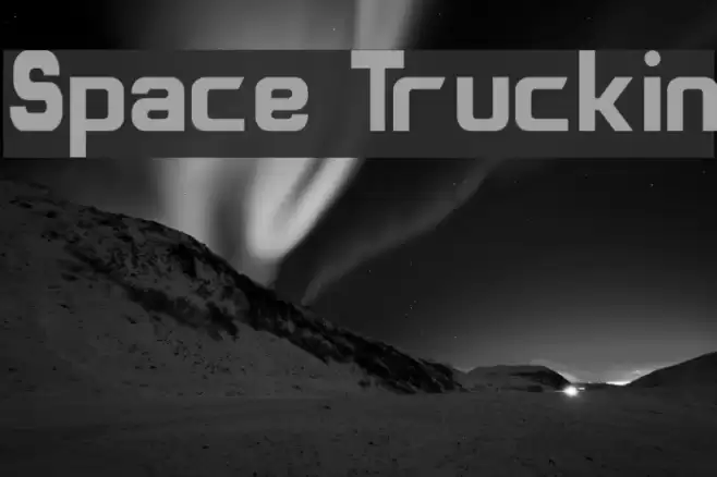 Space Truckin Font examples