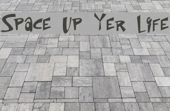 Space Up Yer Life Caratteri examples