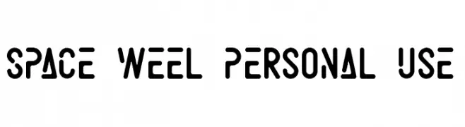 Space Weel Personal Use  Fuentes Gratis Descargar