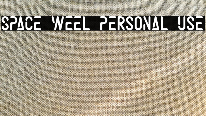 Space Weel Personal Use Example 1