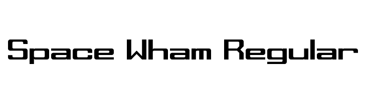 Space Wham Regular  les polices de caractères gratuit tlcharger