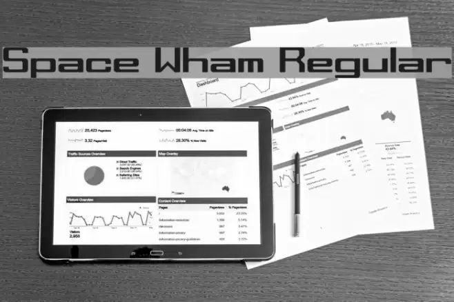 Space Wham Regular Font examples