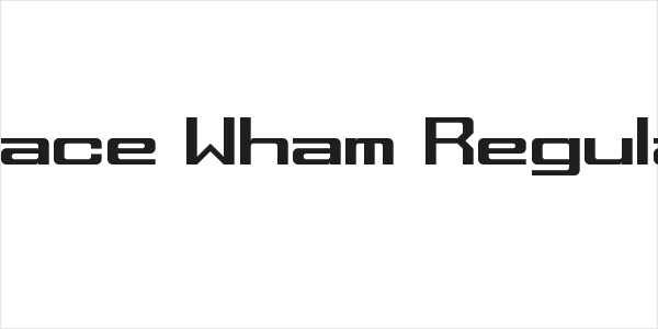 Space Wham Regular Logo