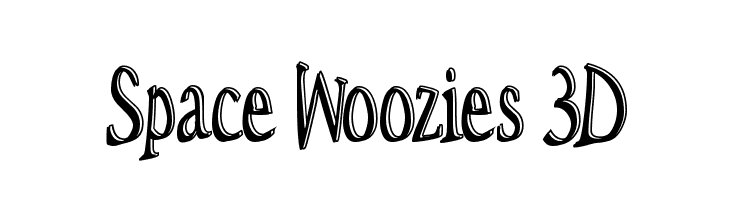 Space Woozies 3D Fonte