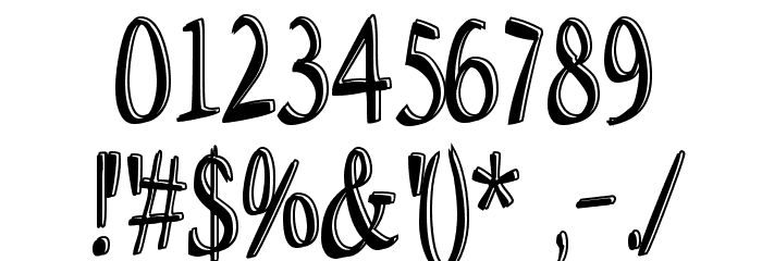 Space Woozies 3D Font OTHER CHARS