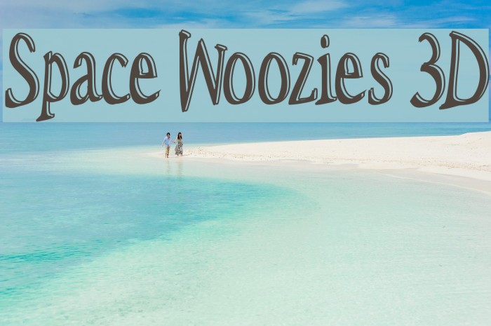 Space Woozies 3D Font examples