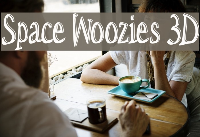 Space Woozies 3D Font examples