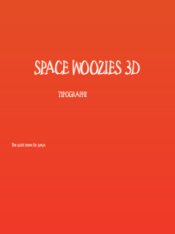 Space Woozies 3D Poster