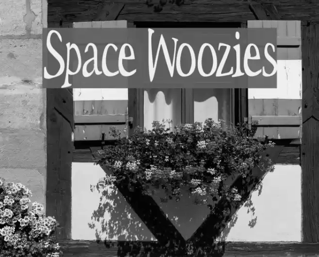 Space Woozies Font examples