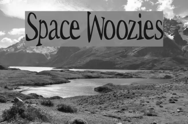 Space Woozies Font examples