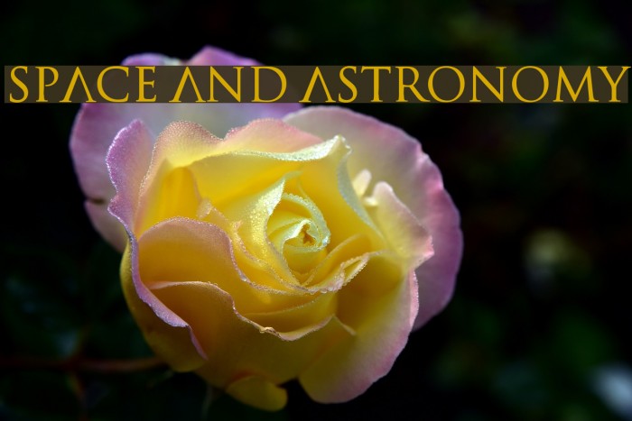 Space and Astronomy Font examples
