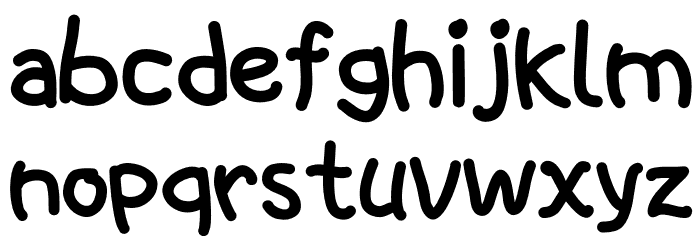 Space kids Font LOWERCASE