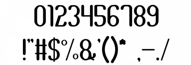 Space of Time Font OTHER CHARS