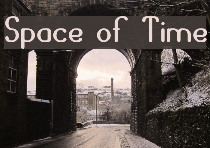 Space of Time Font examples