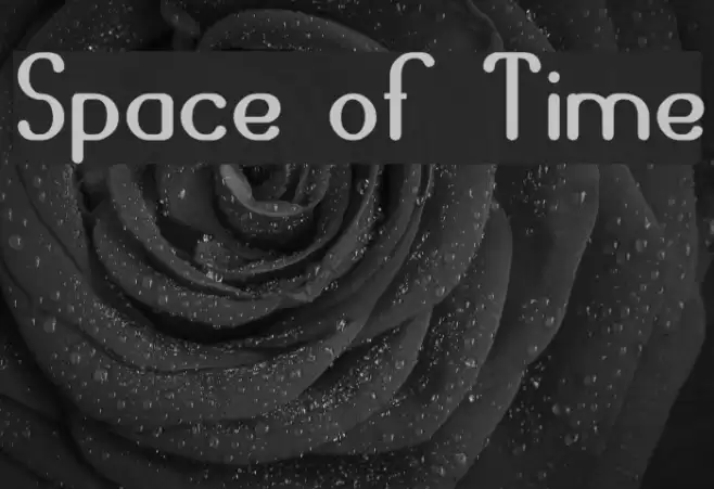 Space of Time Font examples