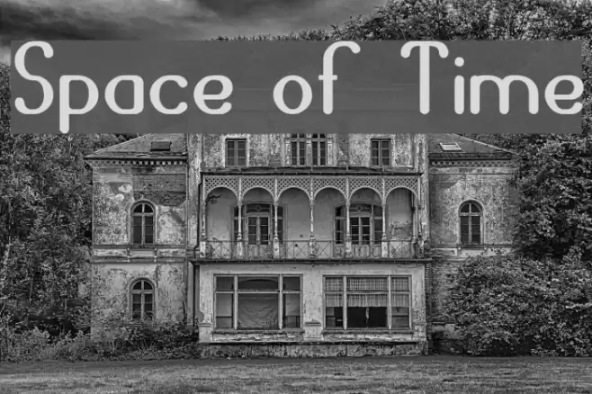 Space of Time Font examples