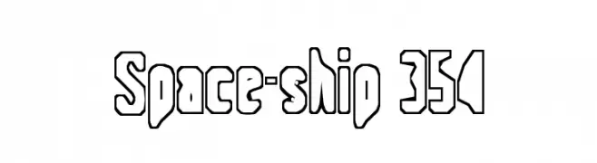 Space-ship 354  免费字体下载