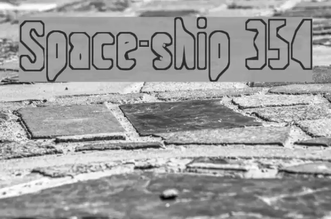 Space-ship 354 Font examples