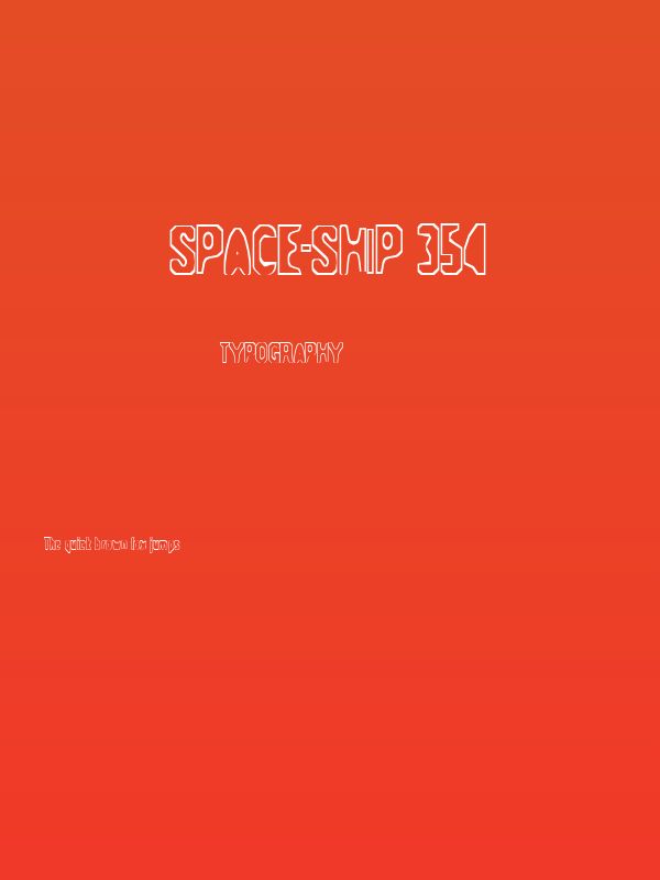Space-ship 354 Poster