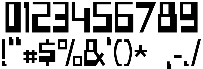 Space worm Font OTHER CHARS