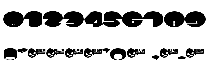 SpaceAce Font OTHER CHARS