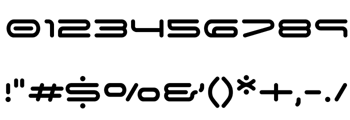 SpaceAge Font OTHER CHARS