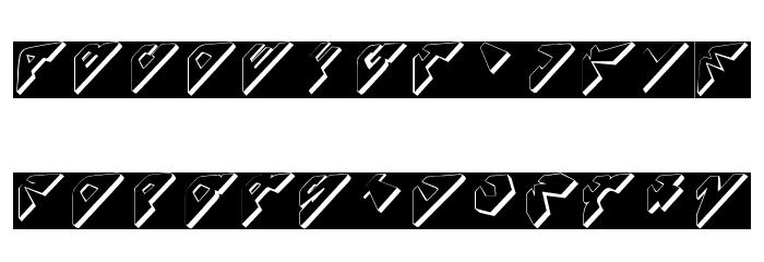 SpaceAttackTwo Font LOWERCASE