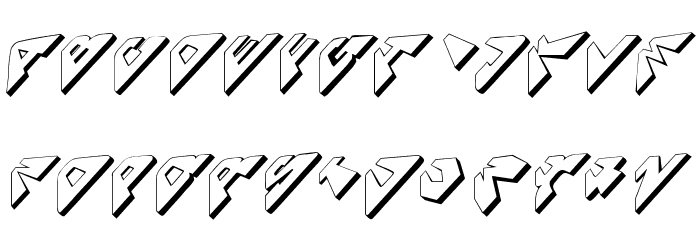 SpaceAttacks Font LOWERCASE