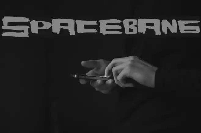 SpaceBang Font examples