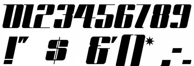 SpaceCadet Font OTHER CHARS