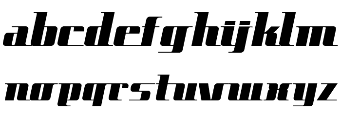 SpaceCadetNF Font LOWERCASE