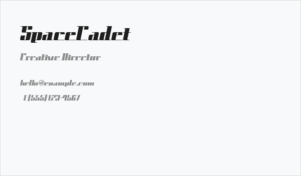 SpaceCadet Business Card