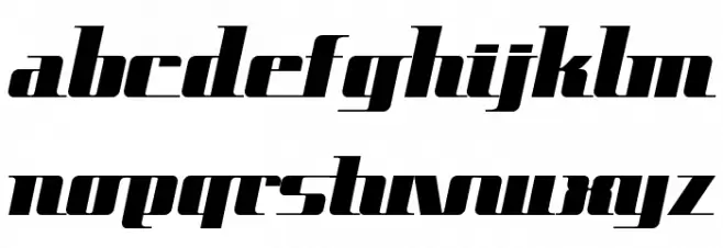 SpaceCadet Schriftart Kleinbuchstaben